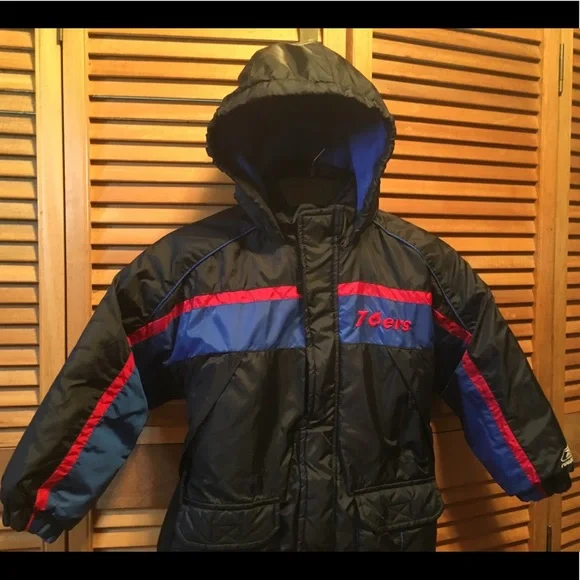 Reebok Black, Blue & Red 76ers Jacket